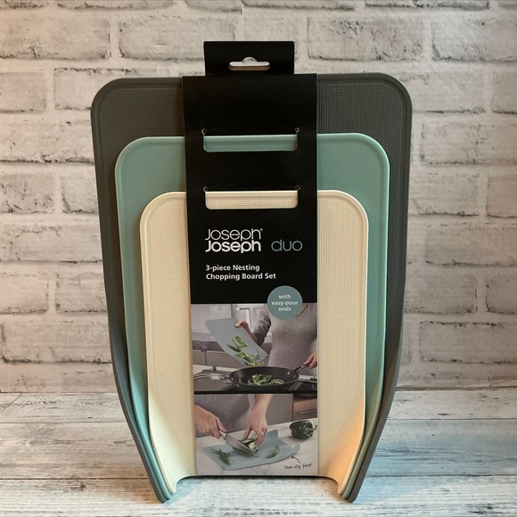 Joseph Joseph 3 Pc Opal Nesting Chopping Cutting Board Set - Picture 1 of 5